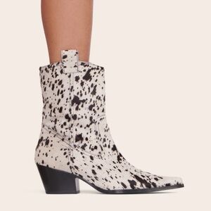 NEW STAUD June Calf Hair Ankle Boots
